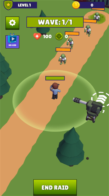 僵尸滚出去塔防v0.1