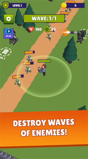 僵尸滚出去塔防v0.1