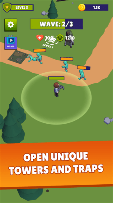 僵尸滚出去塔防v0.1