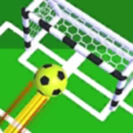 想进入球门的足球v1