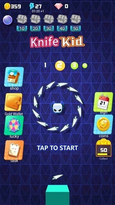 五颜六色的飞刀v1.0.0