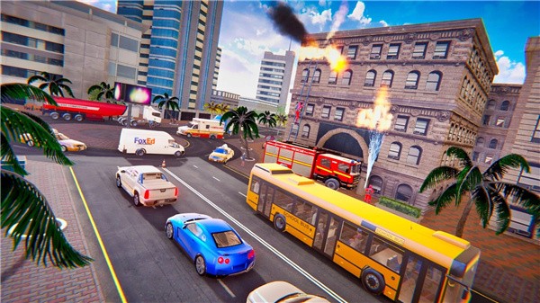 模拟紧急救援消防车v2.3