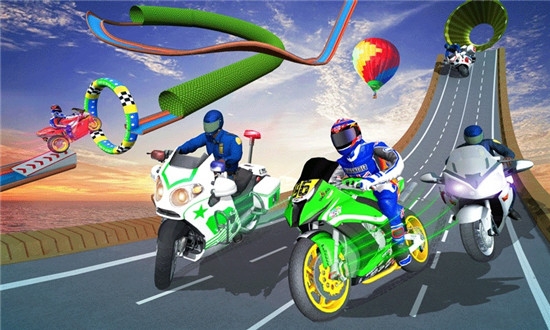 警察摩托斜坡竞速v3.9.4
