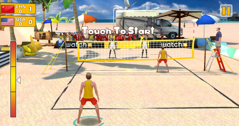 专业沙滩排球v
