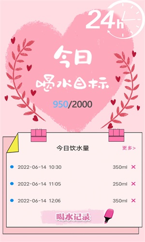 喝水时间打卡v1.0