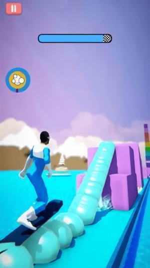 冬季滑雪比赛3dv